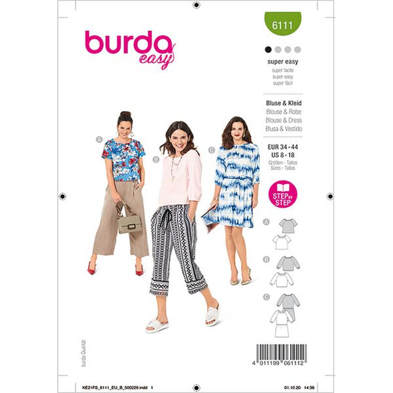 Paitapusero | Burda 6111 | 34-44,  image number 1