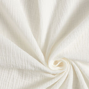 Musliini-/kaksikerroksinen kangas – villanvalkoinen, 