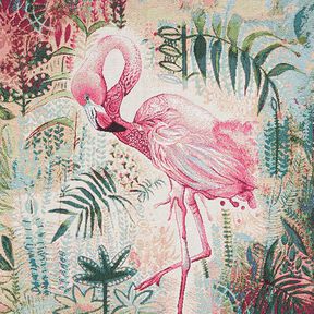 Sisustuskangas Gobeliinikappale Flamingo – beige/pink, 