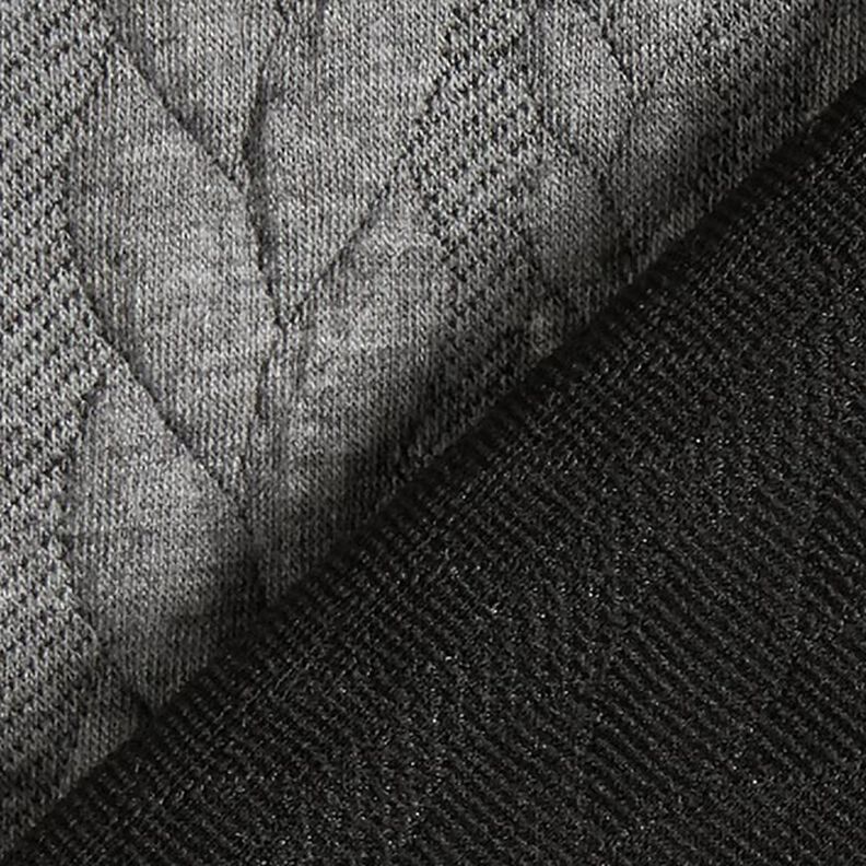 Jerseyjacquard Cloqué Palmikkokuvio – vaaleanharmaa,  image number 4