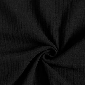 GOTS Musliini-/kaksikerroksinen kangas | Tula – musta, 