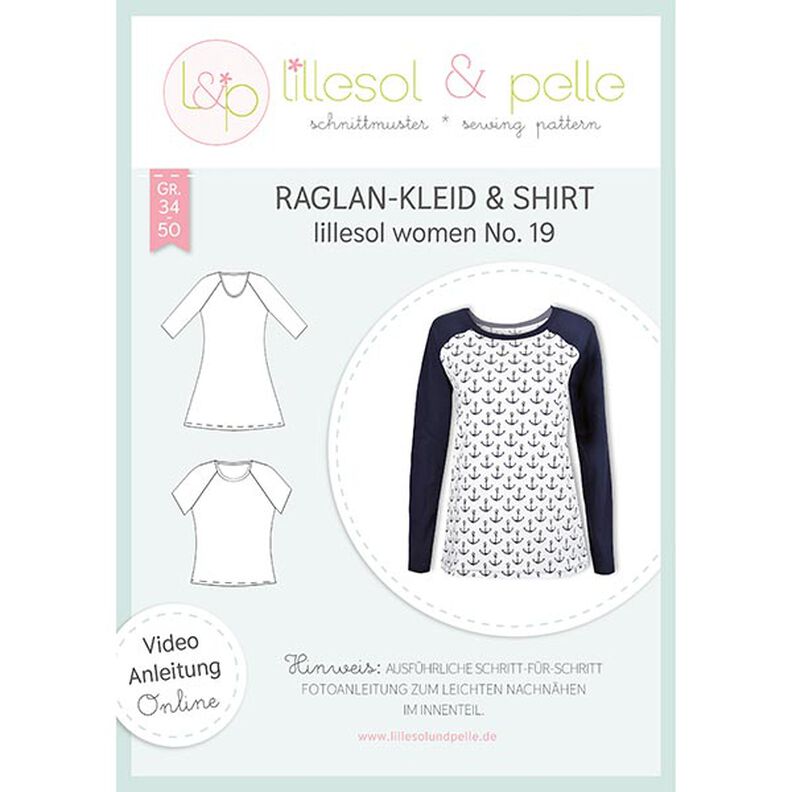 Raglanmekko & -paita, Lillesol & Pelle No. 19 | 34 - 50,  image number 1