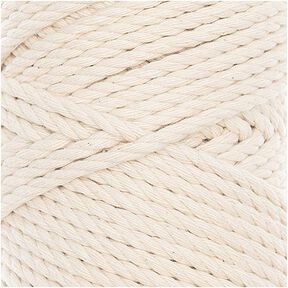 Creative Cotton Cord Skinny -makrameelanka [3mm] | Rico Design – luonnonvärinen, 