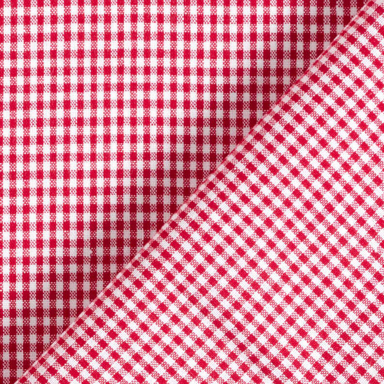 Puuvillakangas Vichy-Check 0,2 cm – punainen/valkoinen,  image number 4