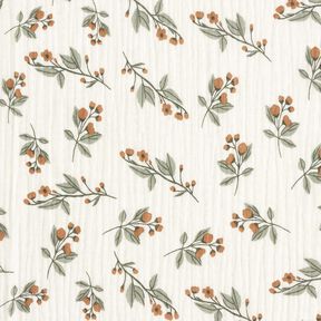 Musliini-/kaksikerroksinen kangas Kukan oksat | by Poppy – villanvalkoinen, 