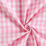 Puuvillakangas Vichy-Check 1 cm – roosa/valkoinen,  thumbnail number 3
