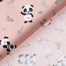 Puuvillakangas Kretonki pehmoinen panda – roosa,  thumbnail number 4