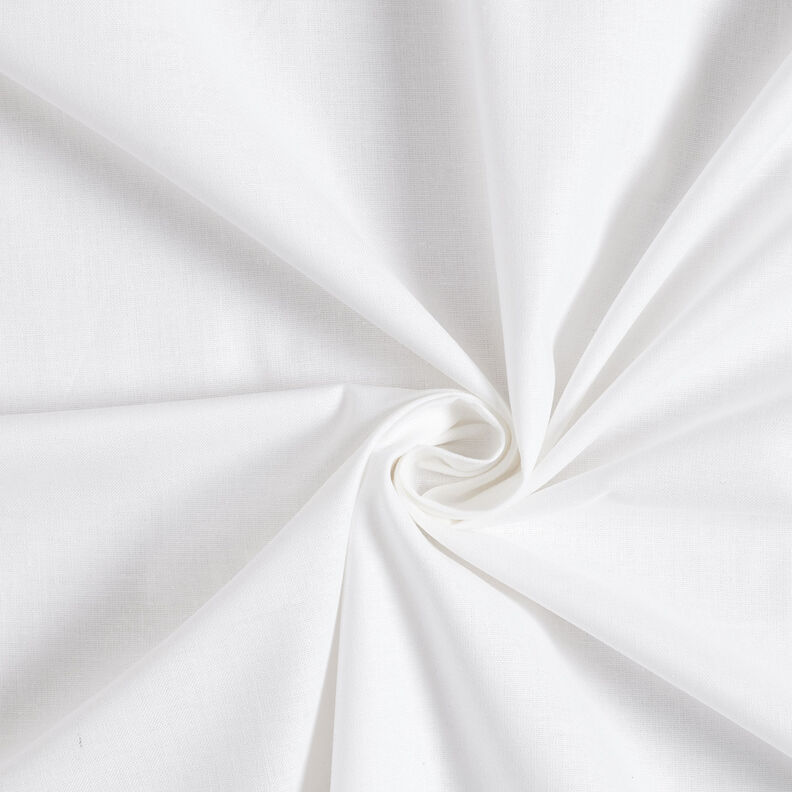 Puuvillakangas Kretonki Yksivärinen – valkoinen,  image number 1