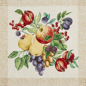 Koristepaneeli Gobeliini Värikkäät hedelmät – vaalea beige/karmiininpunainen, 