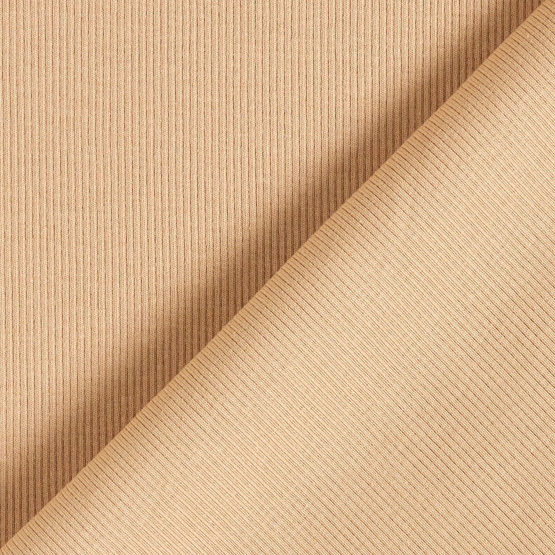 Hienoribbi Puuvillajersey – beige,  image number 3