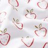 Puuvillajersey tyylitellyt mansikat – valkoinen/roosa,  thumbnail number 2
