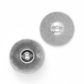 Magneettinappi [ Ø18 mm ] – hopea metallinen, 