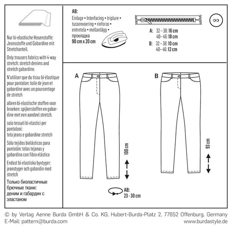 Housut / farkut, Burda 6543,  image number 12