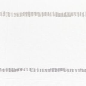 Verhokangas Voilee Herkät raidat 295 cm – silkinharmaa/norsunluu, 