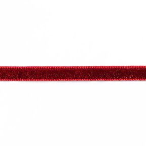 Samettinauha yksivärinen Metallic [10 mm] – karmiininpunainen, 