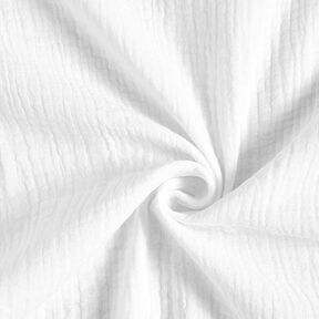 GOTS Musliini-/kaksikerroksinen kangas | Tula – valkoinen, 