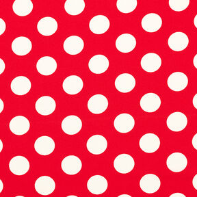 Kreppikangas Polka Dots [2,5 cm] – punainen, 