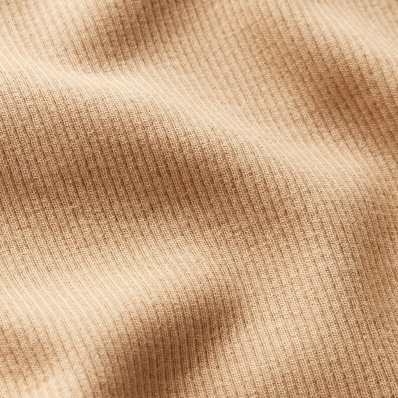 Hienoribbi Puuvillajersey – beige,  image number 2