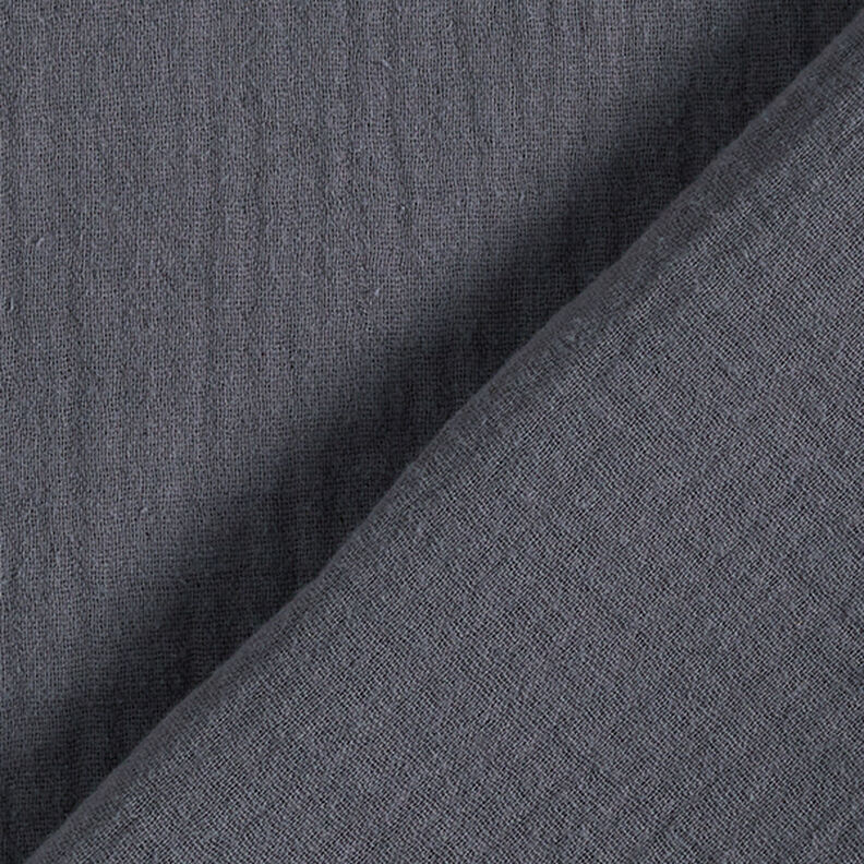 Musliini-/kaksikerroksinen kangas – tummanharmaa,  image number 4