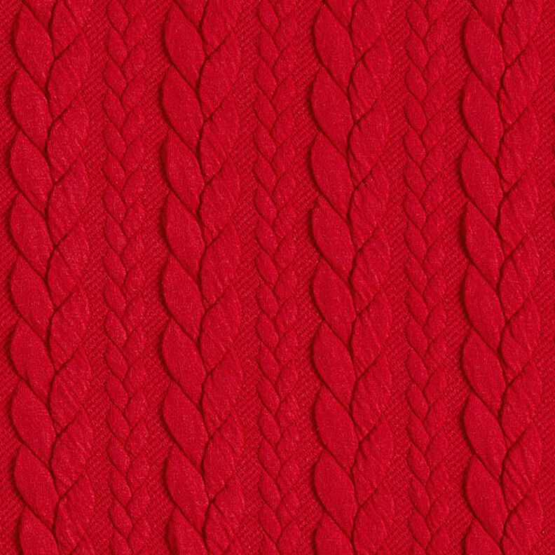 Jerseyjacquard Cloqué Palmikkokuvio – punainen,  image number 1