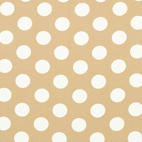 Kreppikangas Polka Dots [2,5 cm] – beige, 