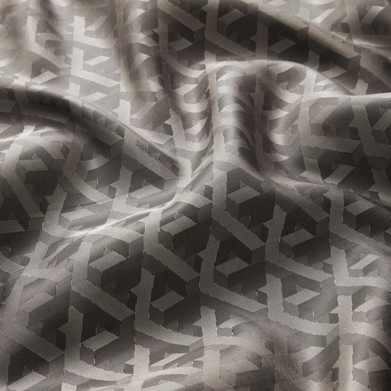 Vuorikangas Jacquard Geometriset muodot – harmaa,  image number 2