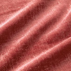 Stretchsametti kimalleruutu – vaalea marjanpunainen/kultainen metallic, 