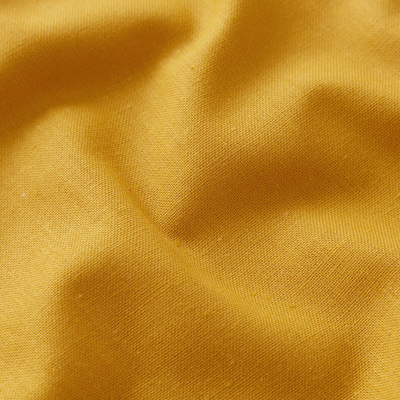 Puuvillakangas Kretonki Yksivärinen – sinappi,  image number 2