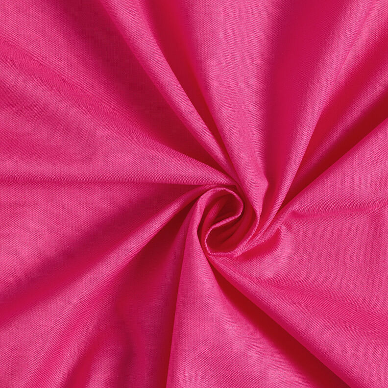 Puuvillakangas Kretonki Yksivärinen – voimakas vaaleanpunainen,  image number 1