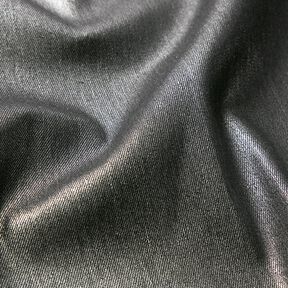 Denim Stretch Metallic – musta/hopea metallic | Loppupala 60cm, 