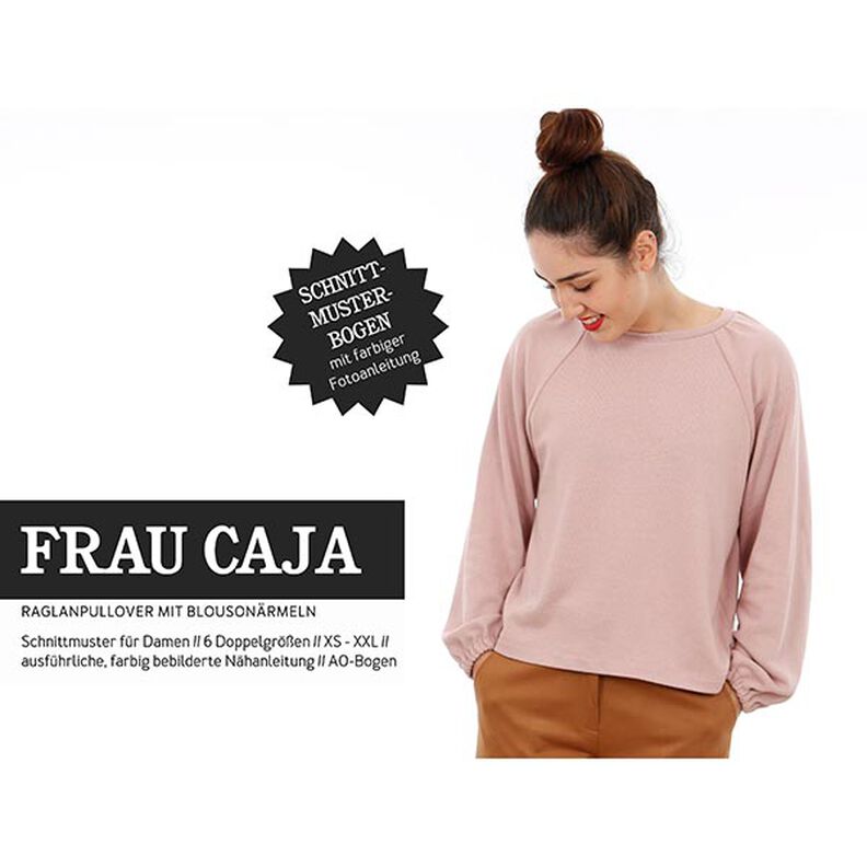 FRAU CAJA – raglanneulepusero, pallohihat, Studio Schnittreif | XS - XXL,  image number 1