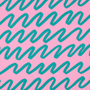 Puuvillapopliini Making Waves | Nerida Hansen – roosa, 