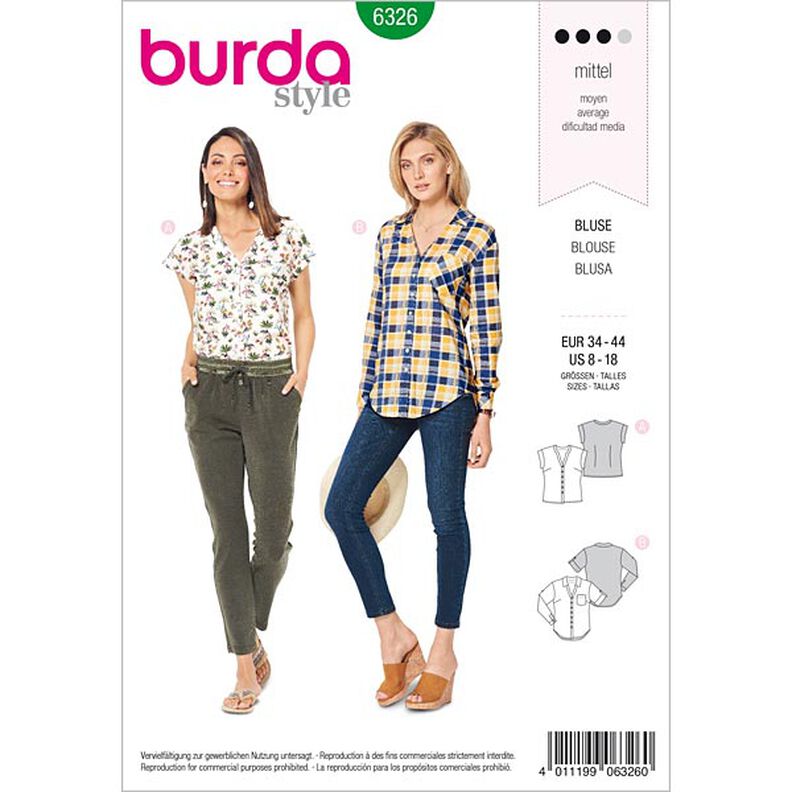 Paitapusero, Burda 6326 | 34 - 44,  image number 1