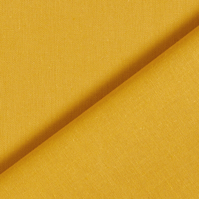 Puuvillakangas Kretonki Yksivärinen – sinappi,  image number 3