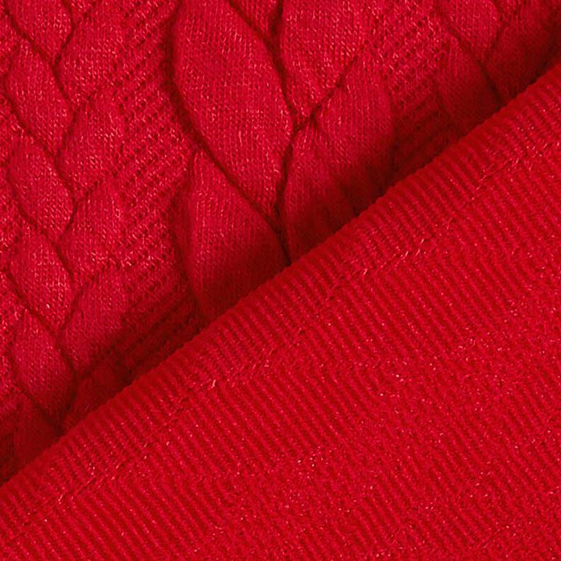 Jerseyjacquard Cloqué Palmikkokuvio – punainen,  image number 4