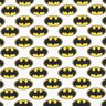 Puuvillapopliini Batman Logo Lisenssikangas | DC Comics – valkoinen,  thumbnail number 1